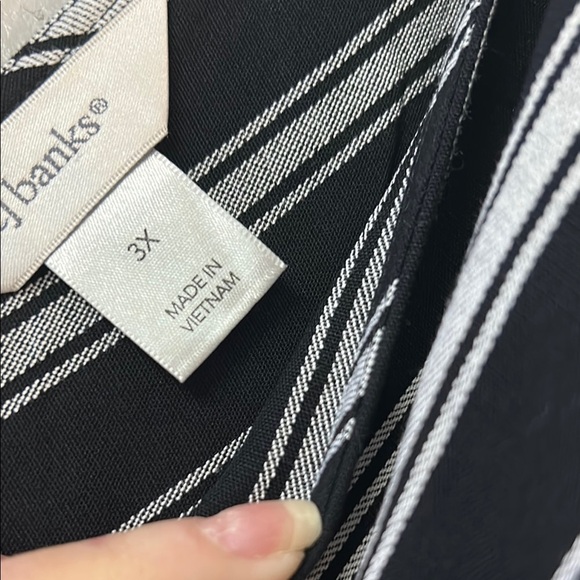 Black and White Striped Jumpsuit - Picture 2 of 7